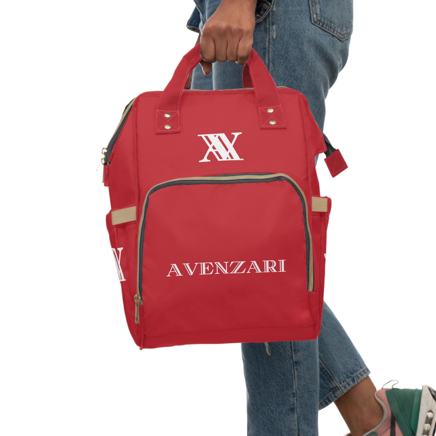 Avenzari Multifunctional Diaper Backpack | AV-Edition Dark Red