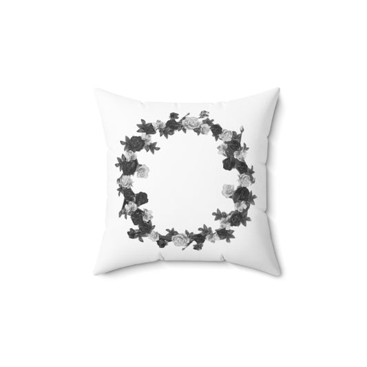 Avenzari Spun Polyester Square Pillow La Mariage by Jacob's Art Atelier