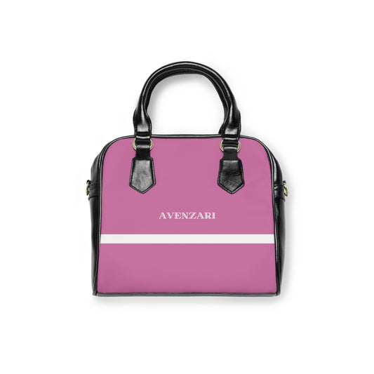 Avenzari Shoulder Handbag - Striped WL Light Pink