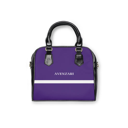 Avenzari Shoulder Handbag - Striped WL Light Purple