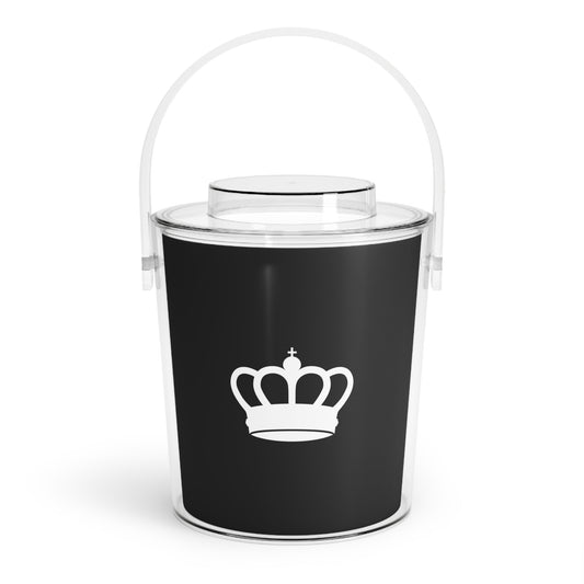 Avenzari Ice Bucket with Tongs - Royalty